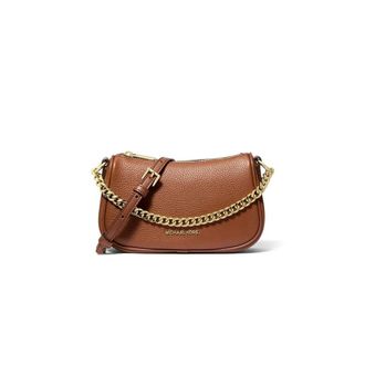 Michael Kors Cross Body Bags, female, Brown, Size: ONE SIZE Carmela Small Pebbled Leather Convertible Crossbody Bag