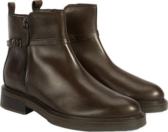 Desa Woman Stiletto Boots - Leather Upper, Textile Lining, Zip Fastening, Breathable | Brown - 37