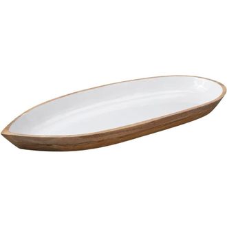 Be Home Madras Oval Oversized Dish in Natural at Nordstrom