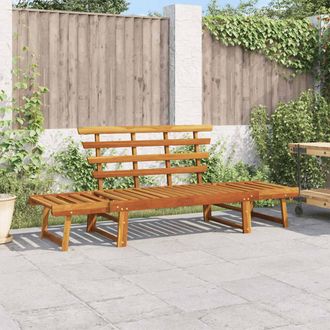 vidaXL Banco De Jard&iacute;n 2 En 1 190 Cm Madera Maciza Acacia Vidaxl
