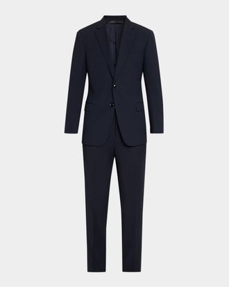 Giorgio Armani Men & apos;s Wool Twill Single-Breasted Two-Piece Suit