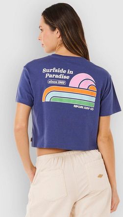 Rip Curl Surf Side Cropped T-Shirt blau
