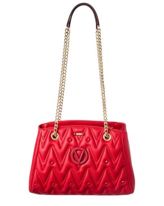 Mario Valentino Valentino By Mario Valentino Angelina Diamond Leather Shoulder Bag