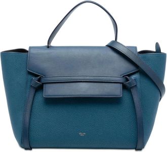 Celine Pre-owned Tote Bags, female, Blue, Size: ONE SIZE Pre-owned Leather Belt Bag