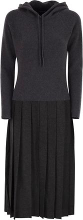 Fabiana Filippi Abito midi plissettato - Grigio