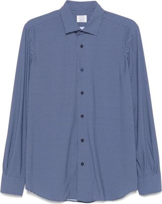 Mazzarelli Camicia con stampa - Blu