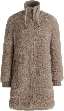 Gil Bret Teddy Coat - Dames - Mantel - Bruin - S - Polyester - Jassen