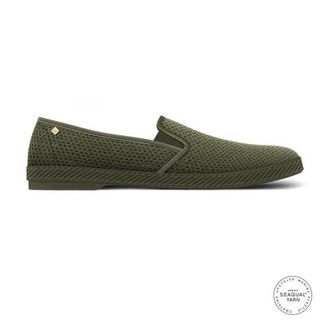 Rivieras Shoes Classic Mesh Slip-On Loafer in Army Green at Nordstrom, Size 43