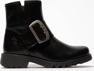 FLY London Womens Rily 991 Buckle Ankle Boots In Black
