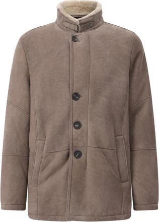 Werner Christ Nepbont & Shearling Jassen - Heren - Jassen - Bruin - L - Nepbont - Jassen