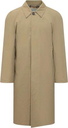 Burberry Lange Auto Jas - Heren - Mantel - Beige - S - Katoen - Jassen