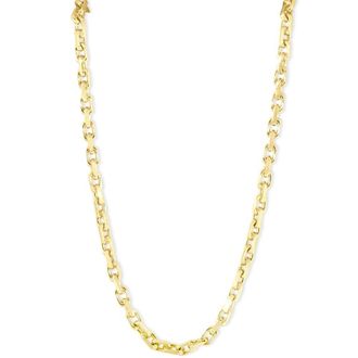 Pompeii3 Mens (46g) Solid 14K Yellow Gold 4.5mm Flexible Link 22 Necklace