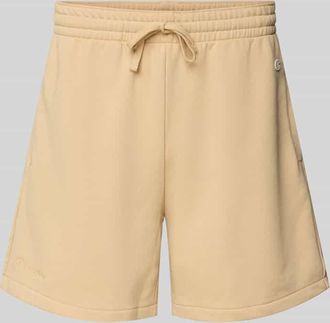 Champion Relaxed Fit Sweatshorts mit Logo-Badge Modell Sustainable in Beige, Größe XXL
