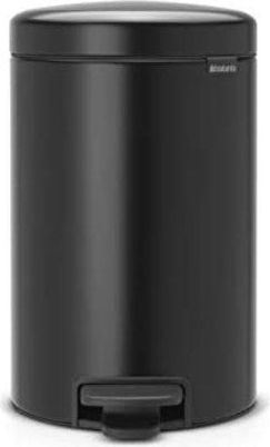 OEM Brabantia Newicon Cubo De Basura Con Pedal, Acero Inoxidable, Negro Mate, 12l