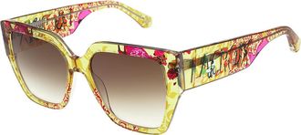 Christian Lacroix CL5128 114 Womens Sunglasses Yellow Size 55