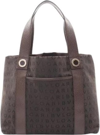 Bulgari Pre-owned Vintage Tote Bag - Dames - Vintage Shopper - Bruin - ONE Size - Vintage
