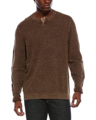 Tommy Bahama Saltwater Textured Abaco Split Crewneck Sweater