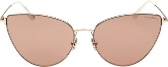 Tom Ford Eyewear Zonnebril met cat-eye montuur - Goud
