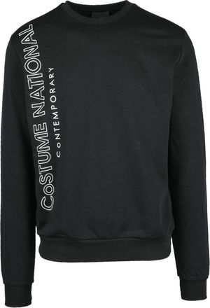 Costume National Moderne Nationale Stijl Katoenen Shirt - Heren - Sweatshirts - Zwart - S - Katoen - Hoodies & sweatvesten