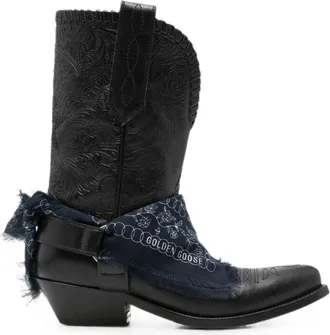 Golden Goose Gouden Gans Wish Star leren laarzen