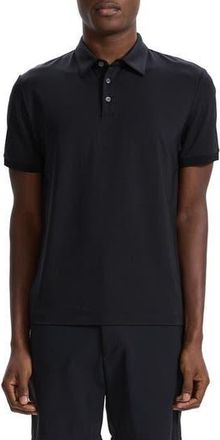 Theory Noran Polo in Black at Nordstrom Rack, Size Small