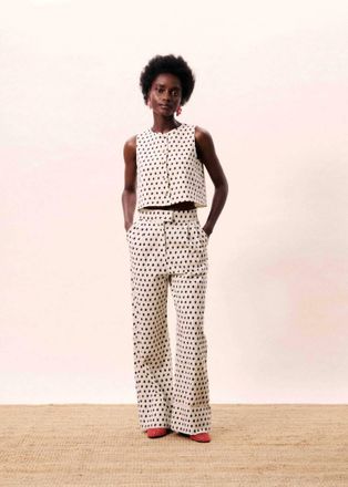 FRNCH Isolde Pants In Cream