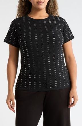 By Design Jaima Embellished T-Shirt in Black at Nordstrom Rack, Size 1X