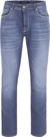 Atelier Noterman Heren, Jeans, Blauw, Maat: W36 L34 Leer