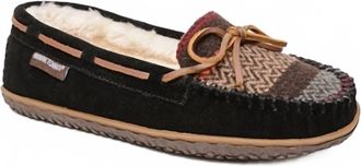 Minnetonka Womens Tilia Moccasins In Black Multi