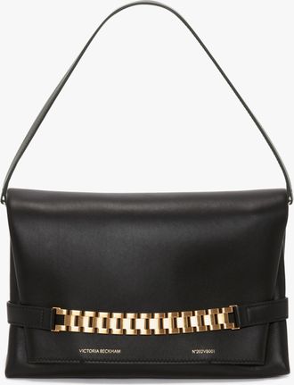 Victoria Beckham Chain Pouch Bag In Black Leather - ONE SIZE - Womens