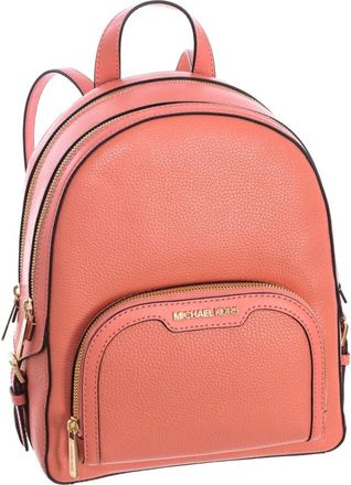 Michael Kors Jaycee Lederen Rugzak - Dames - Rugzakken - Rood - ONE Size - Leer - Tassen