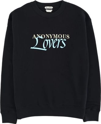 J.W.Anderson Anonymous Lovers Sweatshirt - Heren - Sweatshirts - Zwart - XL - Katoen - Hoodies & sweatvesten