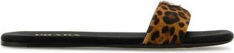 Prada Animal-print Leather Sandals