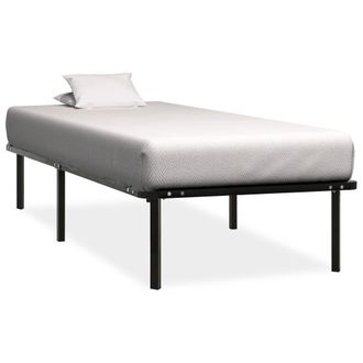 Berkfield Home Bed Frame without Mattress Black Metal 100x200 cm