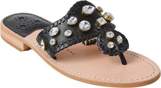 Jack Rogers Jacks Jeweled Leather Sandal