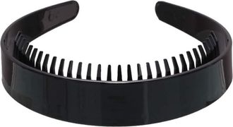 Generic Women Girls 2.5cm Wide Plain Headband With Non-Slip Teeth Comb Black Plastic Hair Hoop DIY Styling Makeup Headwear Headbands For Women Yoga