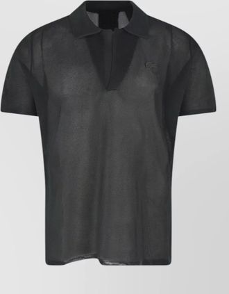 Lacoste polo collar short sleeve mens shirt