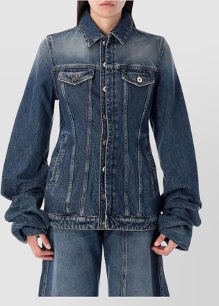 Jean Paul Gaultier structured blazer with balloon sleeves and pockets