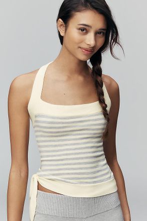 Frankies Bikinis Quinn Halter Crop Top