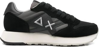 Sun 68 logo-motif sneakers - Black
