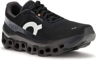 On Mens Sneakers Cloudmonster 1 Black Upper: Recycled Polyester Trainers