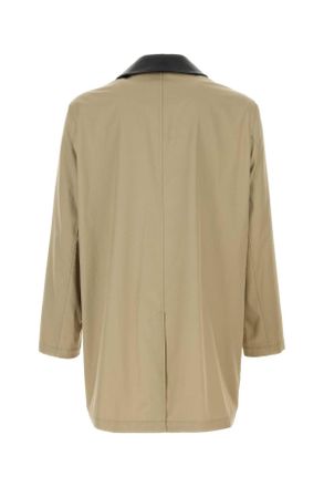 Burberry Mens Coat Beige Cotton