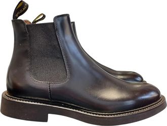 Doucal's Klassieke Chelsea Boot Paardrijstijl - Heren - Chelseaboots - Bruin - 39 EU - Leer - Schoenen