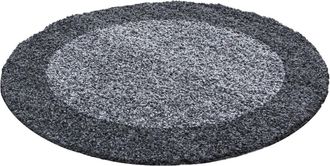 Nazar Rugs Alfombra shaggy bicolor para sal&oacute;n Gris-200x200