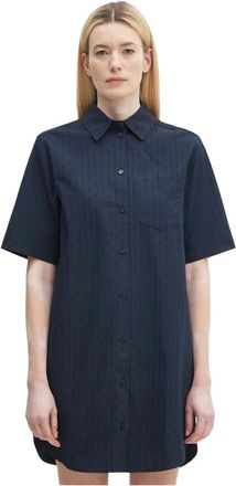 Sams&oslash;e & Sams&oslash;e Shirt Kleedjes - Dames - Shirt Kleedjes - Blauw - XS - Kleedjes
