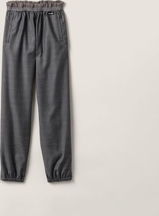 Miu Miu Prince of Wales checked joggers