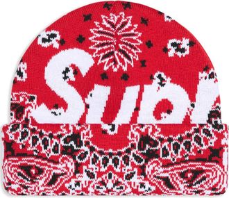 SUPREME Berretto con stampa bandana - Rosso
