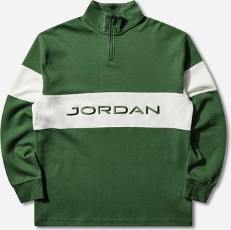 Nike Jordan Men s Sport Dri-FIT 1/4-Zip Golf Top Forest Green / Sail