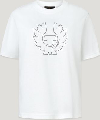 Belstaff Phoenix Graphic T-shirt Womens Cotton Jersey White Size XL