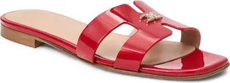 Bruno Magli Fina Slide Sandal in Berry Patent at Nordstrom, Size 10.5